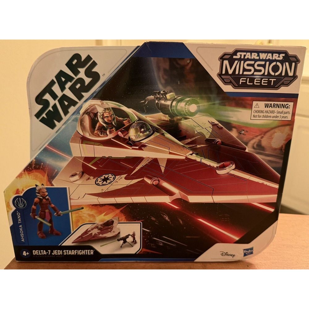Star Wars Mission Fleet Delta 7 Jedi Starfighter + Ahsoka Tano Figure NISB New
